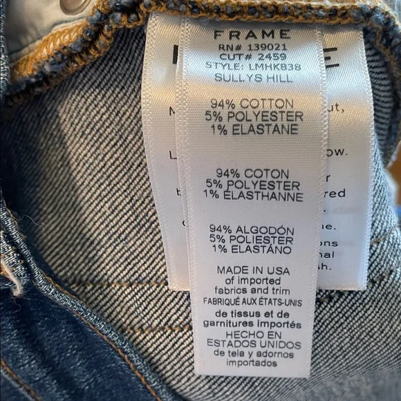 Frame Denim Indigo Slim Jeans